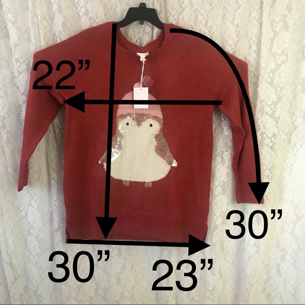 LC Embellished Reglan Tunic Sweater Womens Sz XLg - Picture 5 of 6
